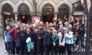 3rd to 6th class pictured outside Gaiety Theatre Tues 16th Dec